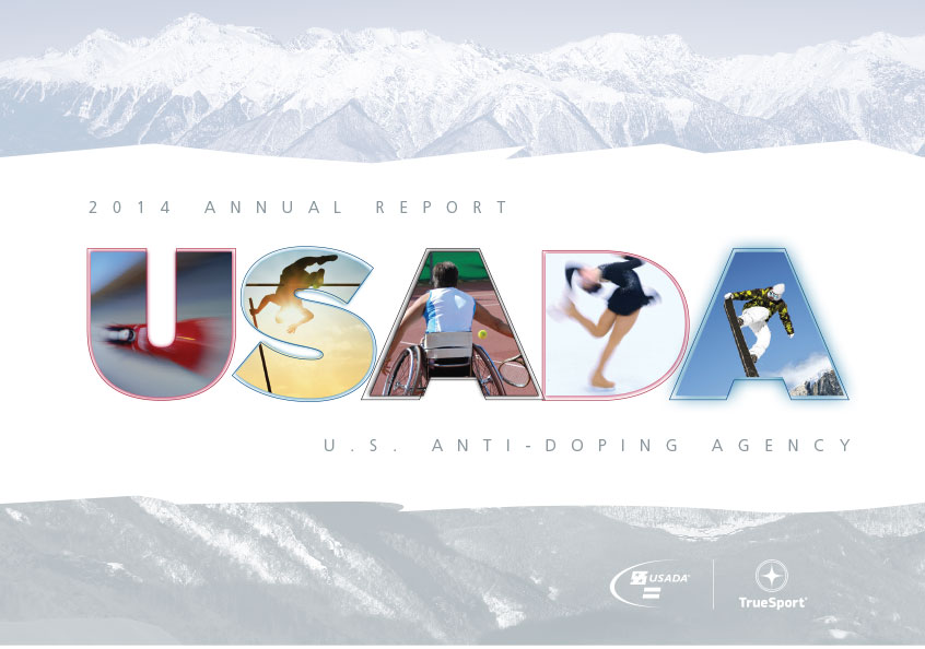 Cover of 2014 USADA Annual Report.