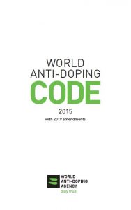 2015 WADA Code Cover with 2019 Updates