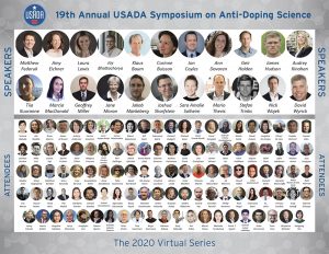 2020 Virtual Science Symposium attendees group images.