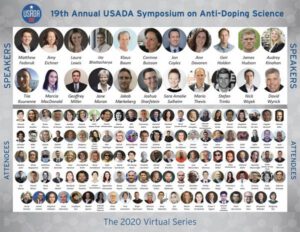 2020 Virtual Science Symposium attendees group images.