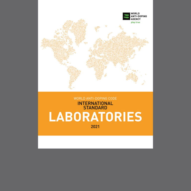 Cover image of the 2021 WADA International Standard for Laboratories.