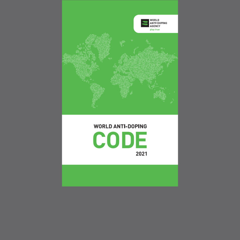 Cover image of the 2021 WADA Code.