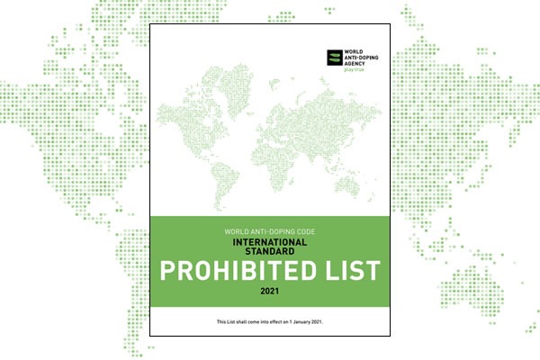 Cover image of the 2021 WADA Prohibited List.