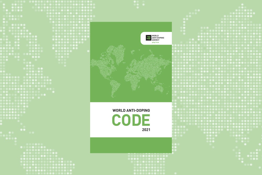The cover of the 2021 World Anti-Doping Agency Code.