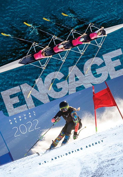 Engage: 2022 USADA Annual Report cover image.