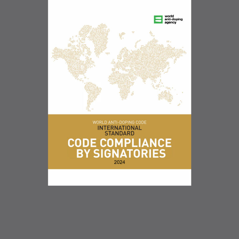 Cover image of the 2024 WADA International Standard for Code Compliance for Signatories.
