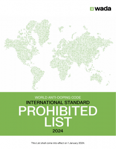 The World Anti-Doping Code International Standard Prohibited List 2024.