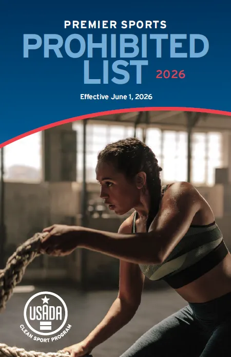 2026 Premier Sports Prohibited List cover