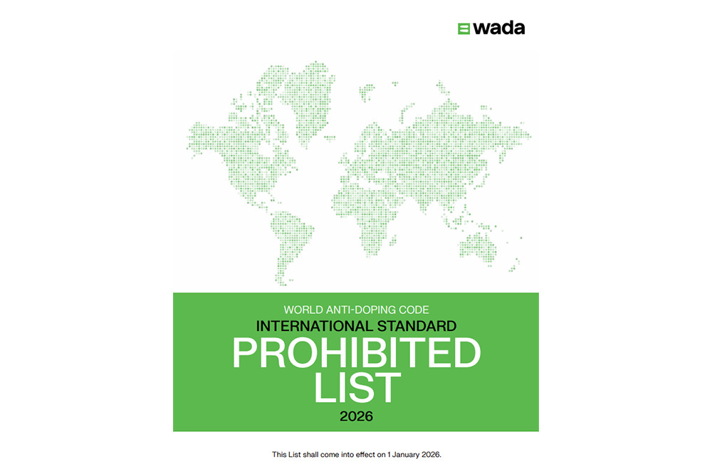 Cover image of the World Anti-Doping Agency 2026 Prohibited List.