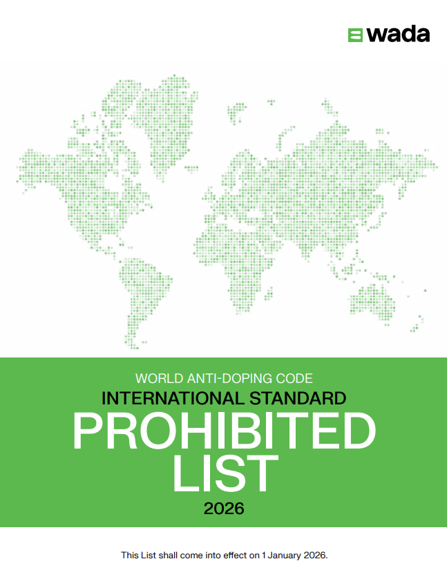 2026 World Anti-Doping ?Code International Standard Prohibited List 2026 cover image.