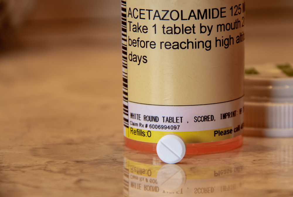 acetazolamide bottle and white pill