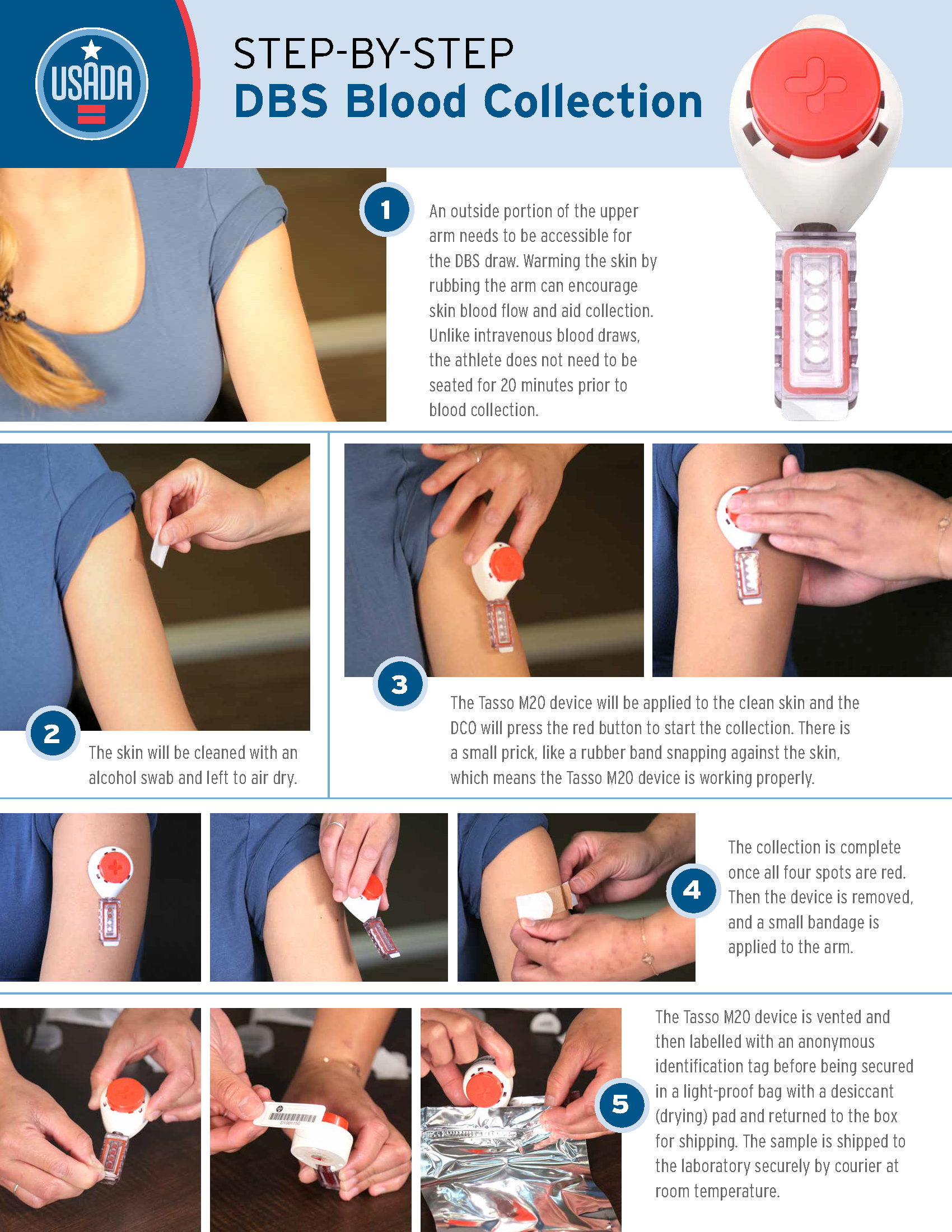 Dried Blood Spot Collection Step-by-Step image.