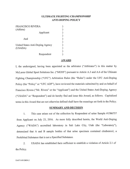 Francisco Rivera MGSS Award cover.