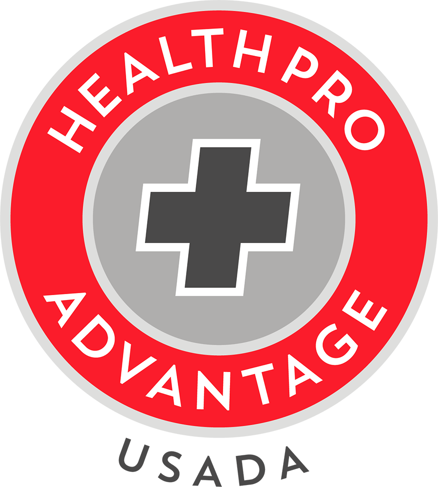 HealthPro Advantage USADA logo.