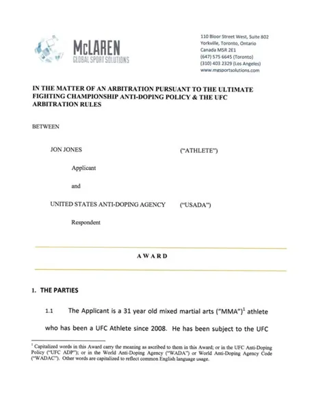 Jon Jones Final Award cover image.