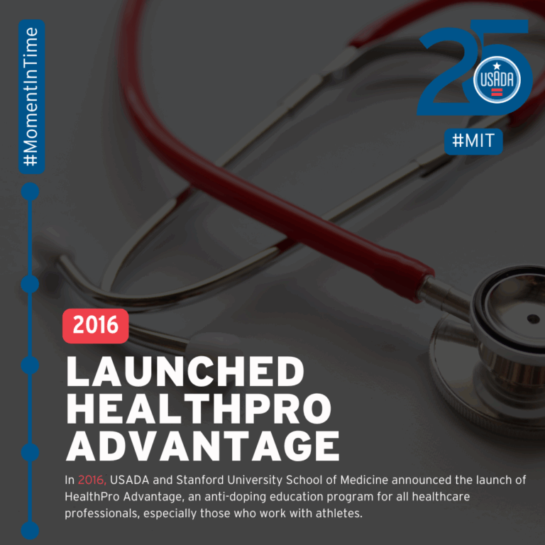 USADA Moment in Time: 2016, Launched HealthPro Advantage.