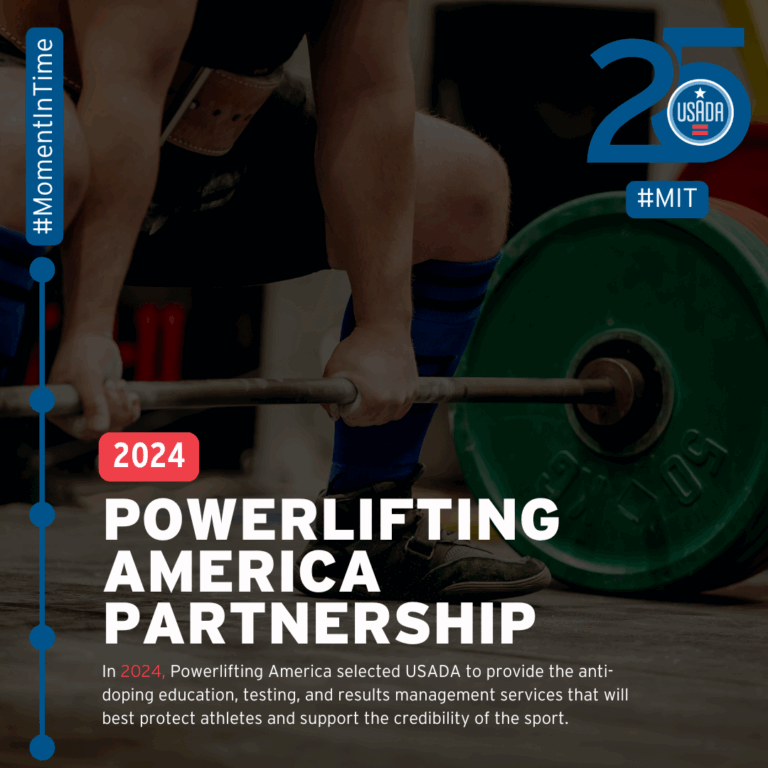 USADA Moment in Time: 2024 Powerlifting America Partnership.