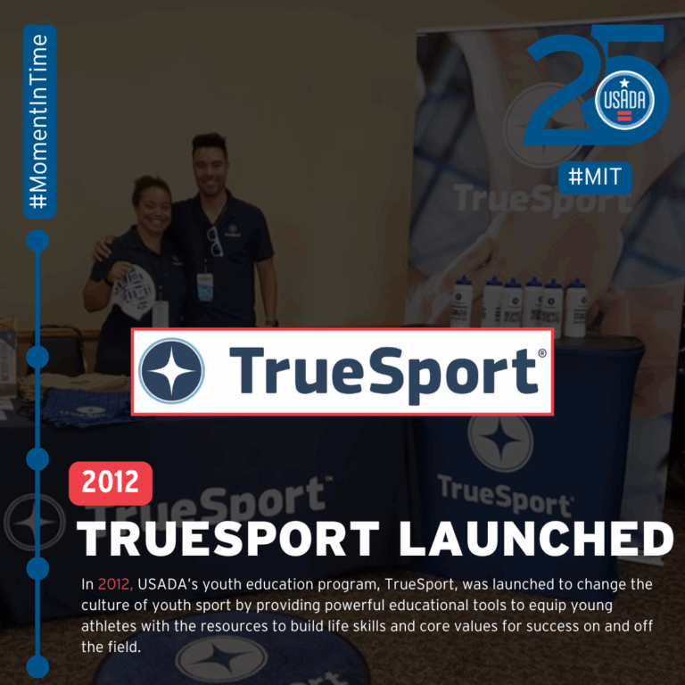 USADA Moment in Time: 2012, TrueSport Launched.