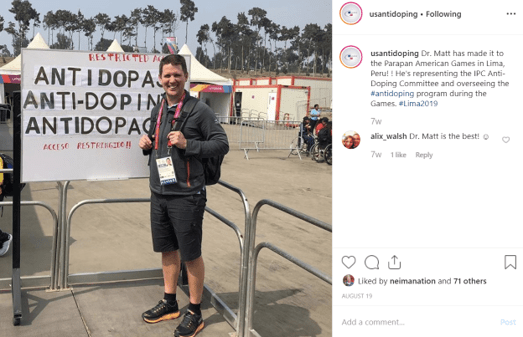 Matt Fedoruk at Parapans 2019