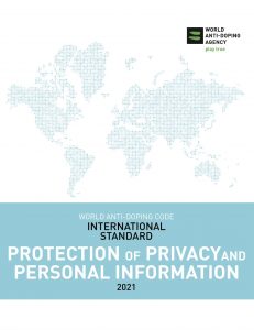 Cover image of the WADA International Standard for Protection of Privacy and Personal Information 2021.