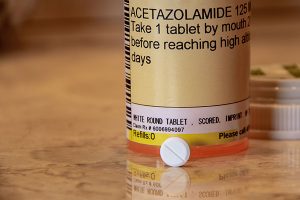 acetazolamide bottle and white pill