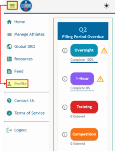 Athlete Connect how to access the address book for locations.