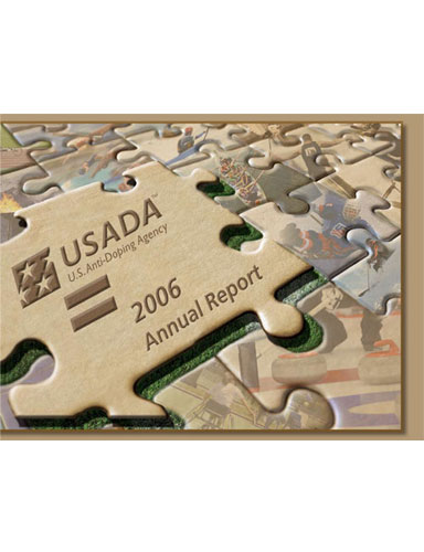 Cover of 2006 USADA Annual Report.