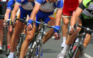 image of cyclists riding in a race
