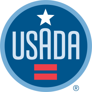 USADA logo with registered symbol.