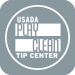 USADA Play Clean Tip Center logo.