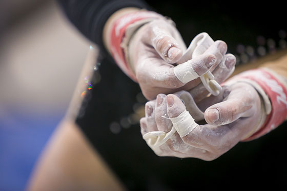 gymnastics hands