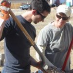 Staff from USADA helping to build homes for Habitat for Humanity.