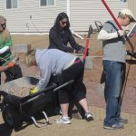 Staff from USADA helping to build homes for Habitat for Humanity.