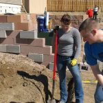 Staff from USADA helping to build homes for Habitat for Humanity.