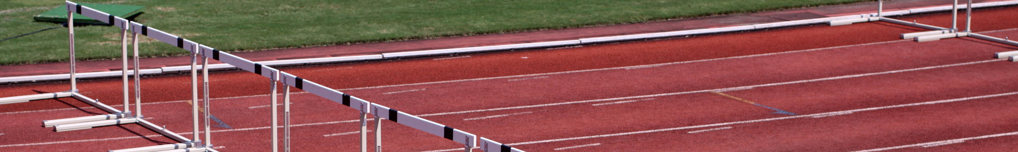 hurdles on open track