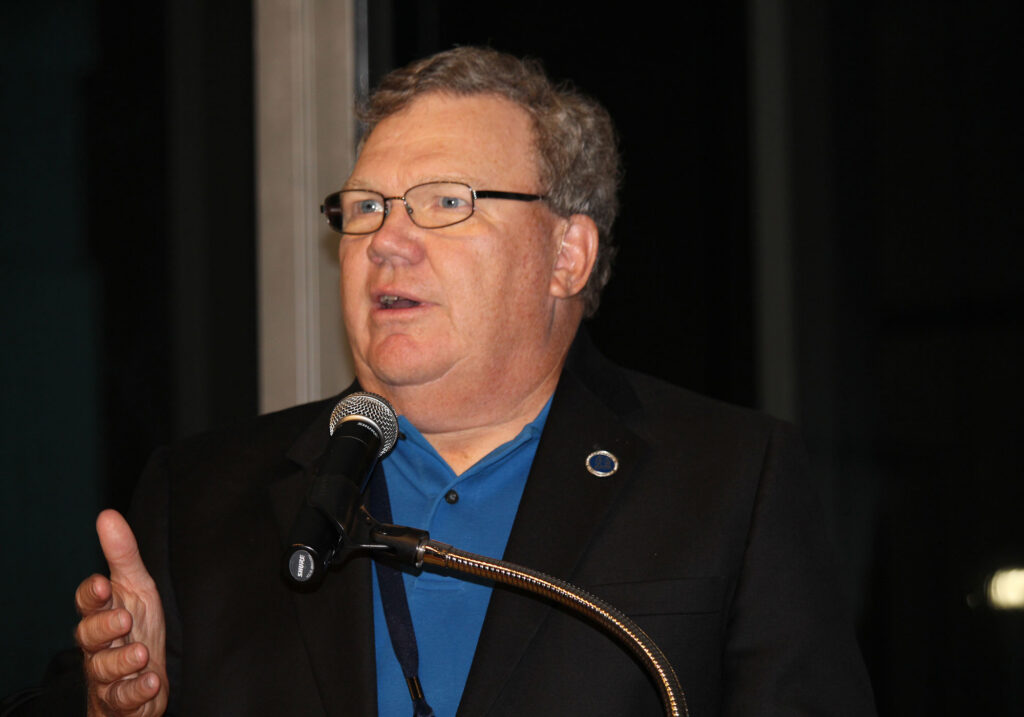 Dr. Larry Bowers speaking at conference