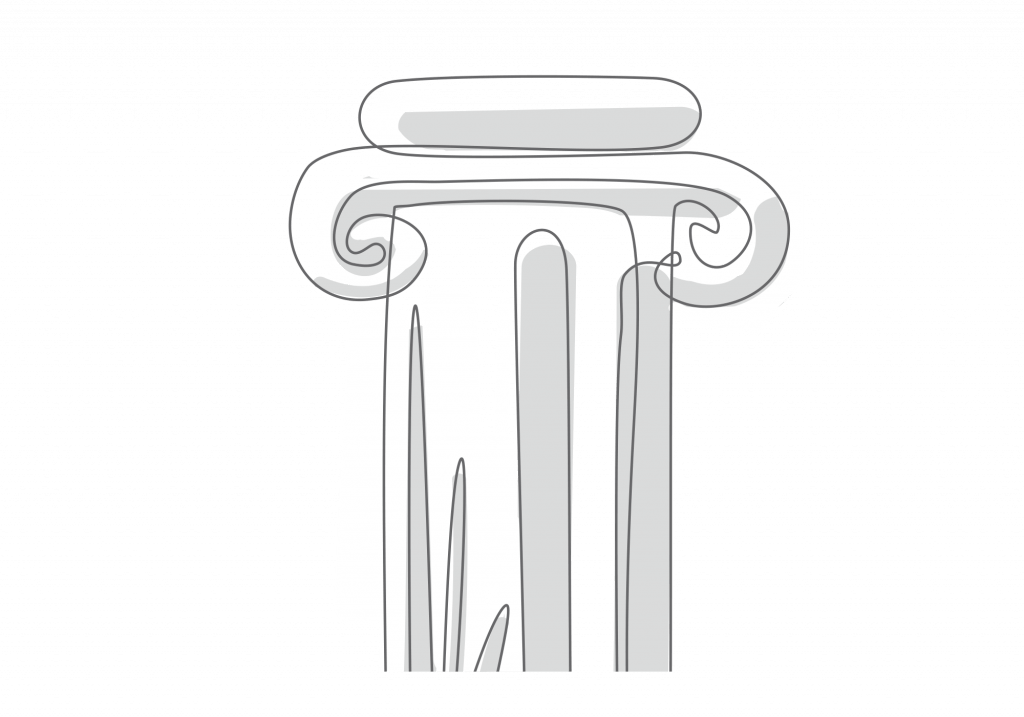 Drawn graphic of a column.