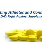 yellow pills on white background