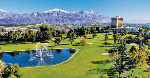 A golf course in Los Angeles.