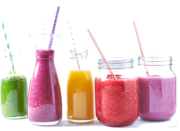 colored smoothies