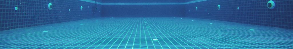 underwater empty indoor swimming pool