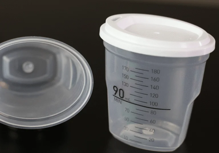 empty urine sample container