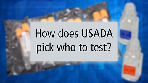 How does USADA pick who to test?