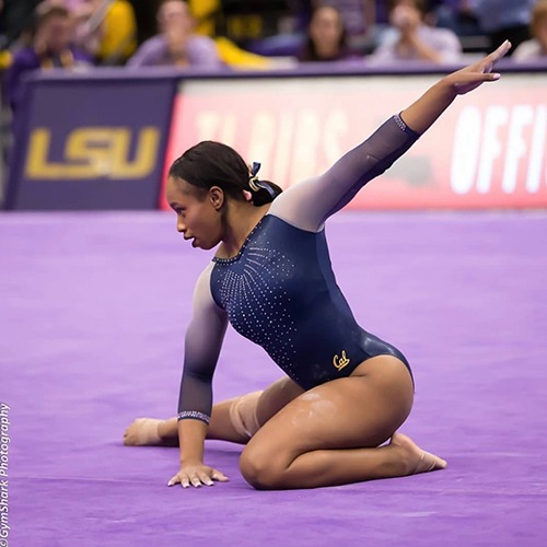 Toni-Ann Williams during a gymnastics floor routine.