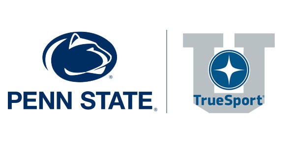 Penn State logo next to the TrueSport logo.