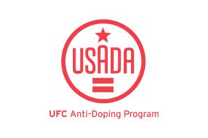 UFC Anti-Doping Program logo in red.