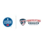 USADA and Powerlifting America co-logo.